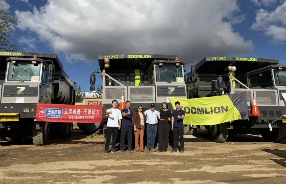 High-End Chinese Mining Equipment Sails Overseas Again! Zoomlion Mining Truck...